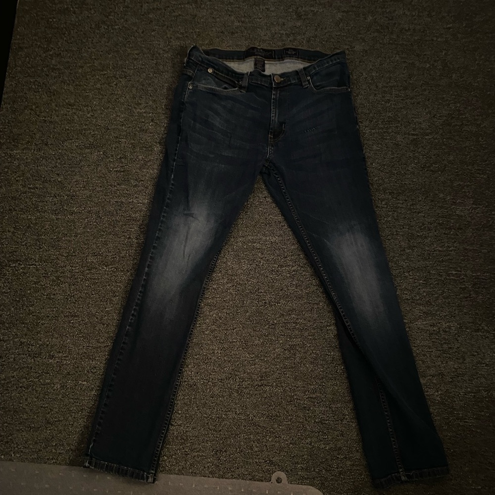 AD&C slim straight blue jeans